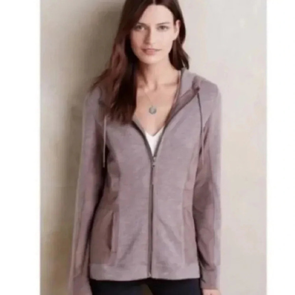 Anthropologie Tops - Akemi + Kin Hooded Full Zip Sweatshirt